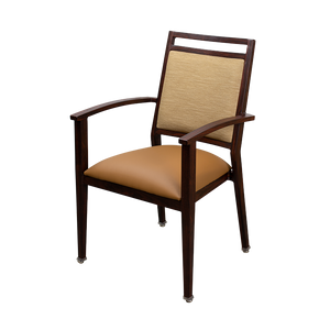 Dining Arm Chair Slat Back 5pc
