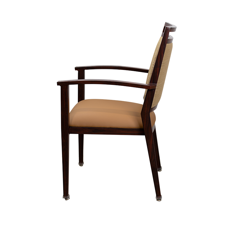 Dining Arm Chair Slat Back 5pc