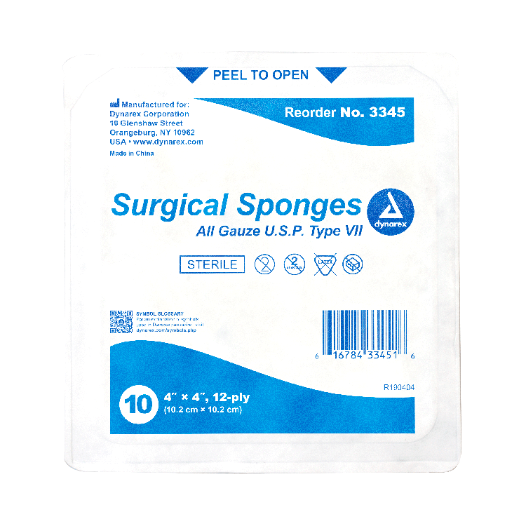 Surgical Gauze Sponge - Sterile 10's - 128/cs