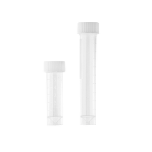 Self-Standing Transport Tube with Screwcap