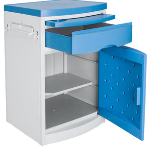 ABS Bedside Table with Drawer and Cabinet – Hospital & Home Use