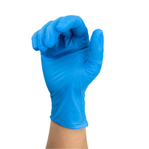 Safe-Touch Blue Nitrile Exam Gloves