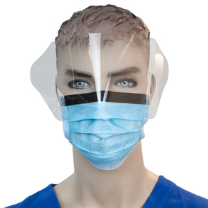 Surgical Face Mask with Ties & Plastic Shield