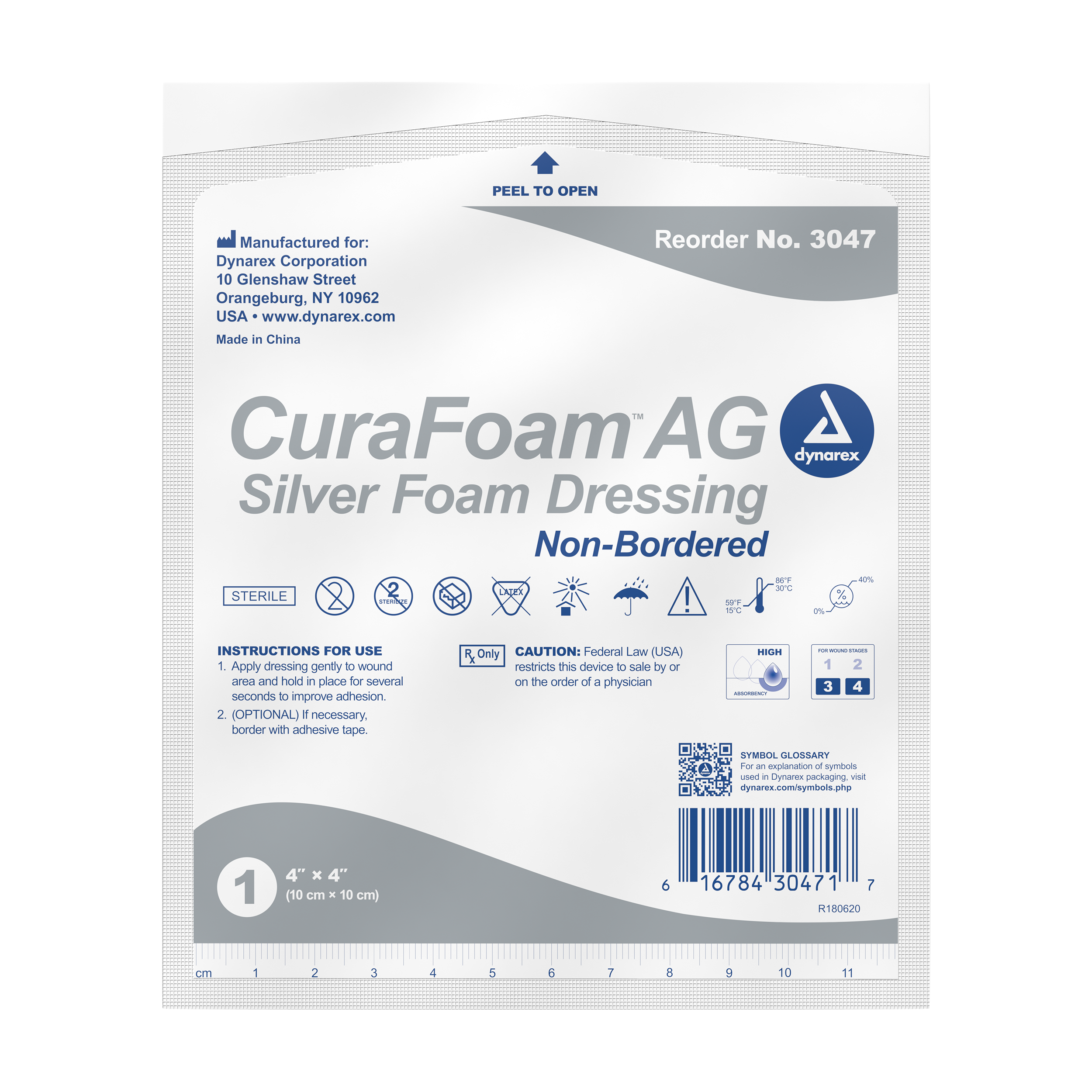 CuraFoam AG - Silver Foam Dressing