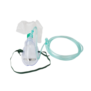 Non-Rebreather Elongated Mask w/ Safety Vent, 7ft. (2.1 m) Tubing with Standard Connector
