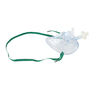 Oxygen C02 Elongated Mask w/ CO2 Sampling Line with Filter and Male/Male Connector, and 7ft Oxygen Tubing