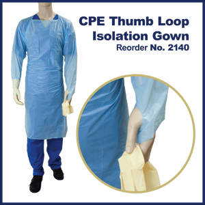 CPE/Thumb Loop Isolation Gowns