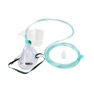 Non-Rebreather Elongated Mask w/ Safety Vent, 7ft. (2.1 m) Tubing with Standard Connector