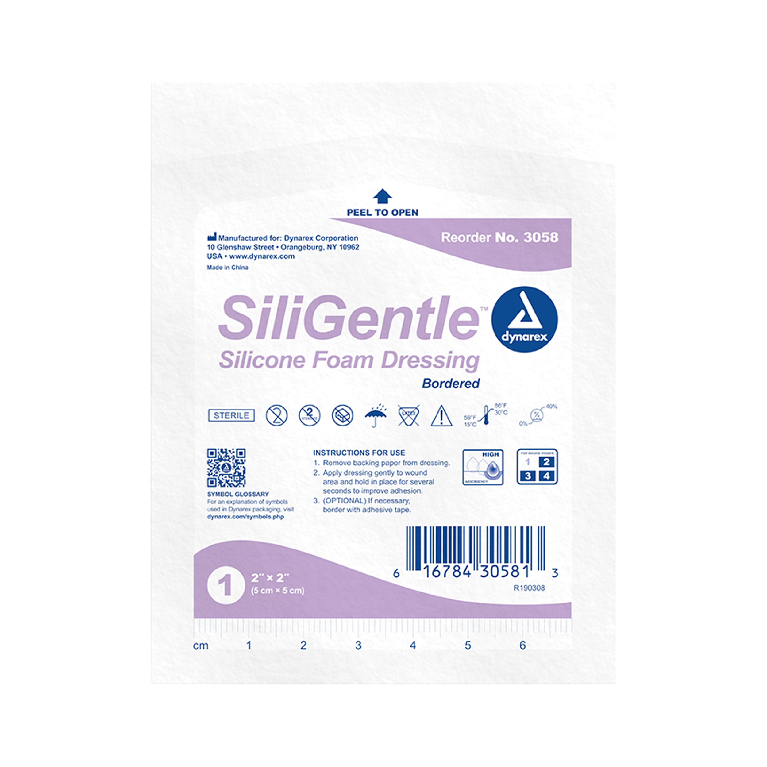 SiliGentle - Silicone Bordered Foam Dressing
