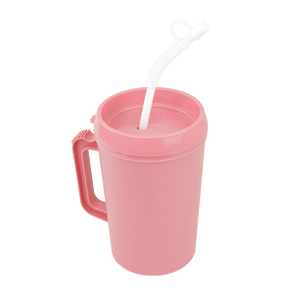 Carafe Insulated (hot or cold) w/ Lid and Flexible Straw,