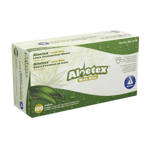 AloeTex Latex Gloves w/ Aloe