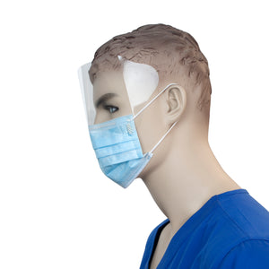Procedure Face Mask with Ear Loop & Plastic Shield