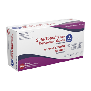 Safe-Touch Latex Exam Gloves