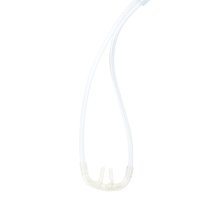 EtCO2 Nasal Sampling Cannula - 7ft (2.1m) Tubing w/ Male Luer Connector and Standard O2 Tubing Connector