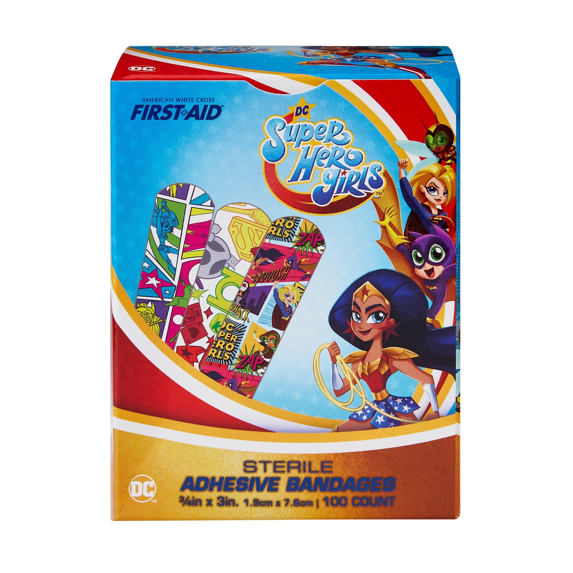 DC Super Hero Girls Kids Adhesive Bandages
