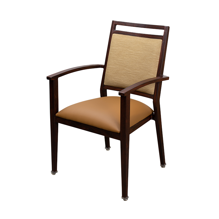 Dining Arm Chair Slat Back 5pc