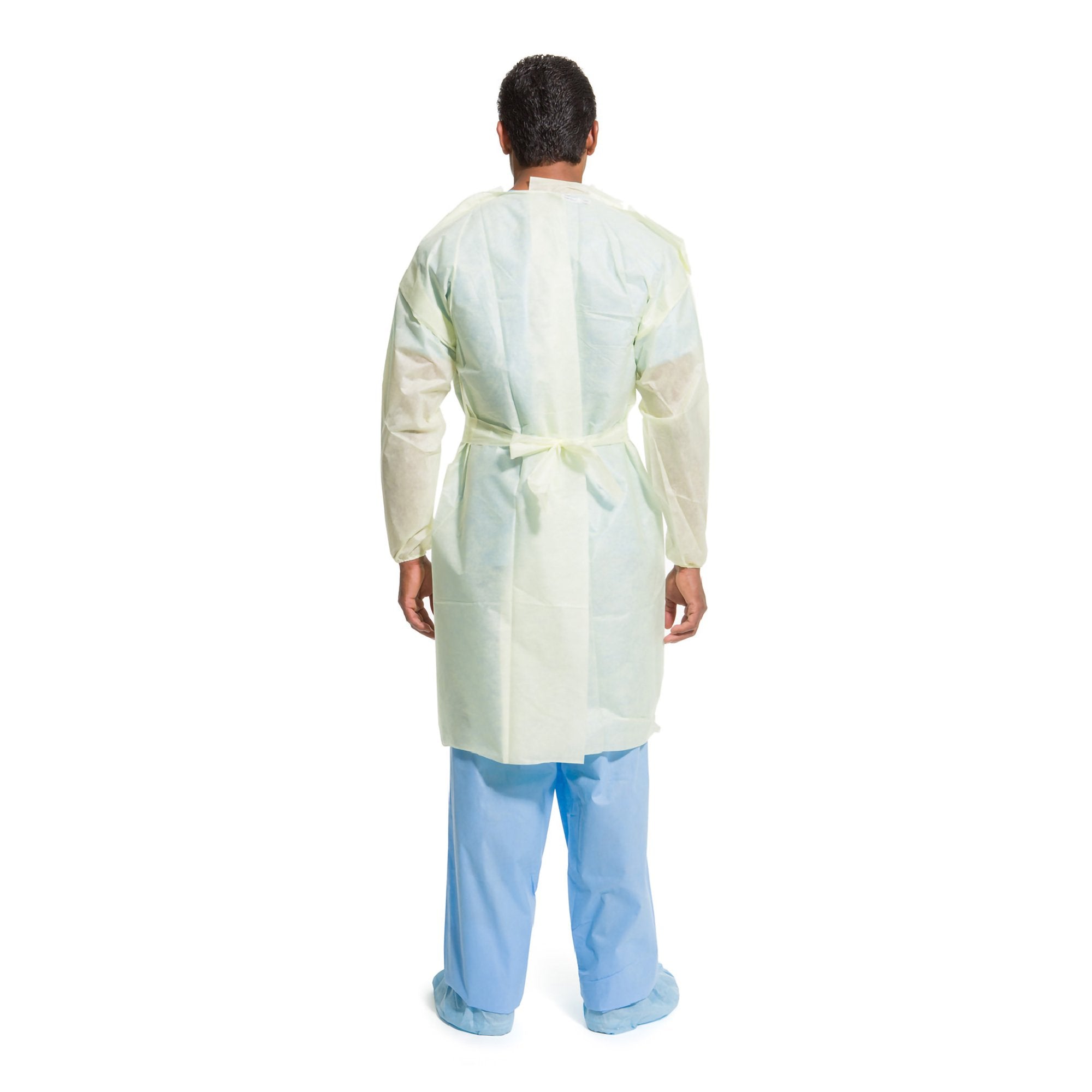Halyard Basics Tri-Layer AAMI Level 2 Isolation Gown — Yellow, XL