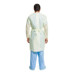 Halyard Basics Tri-Layer AAMI Level 2 Isolation Gown — Yellow, XL