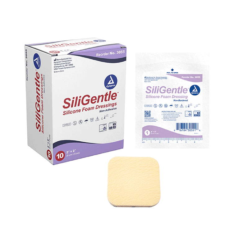 SiliGentle - Non-Adhesive Silicone Foam Dressing