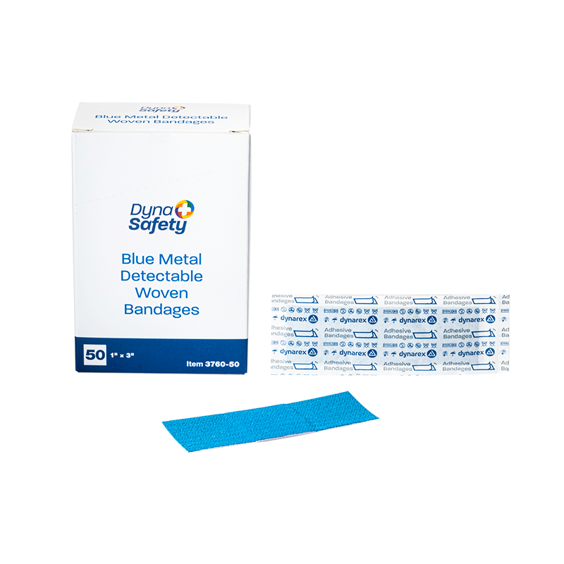 Blue Metal Detectable Woven Bandage
