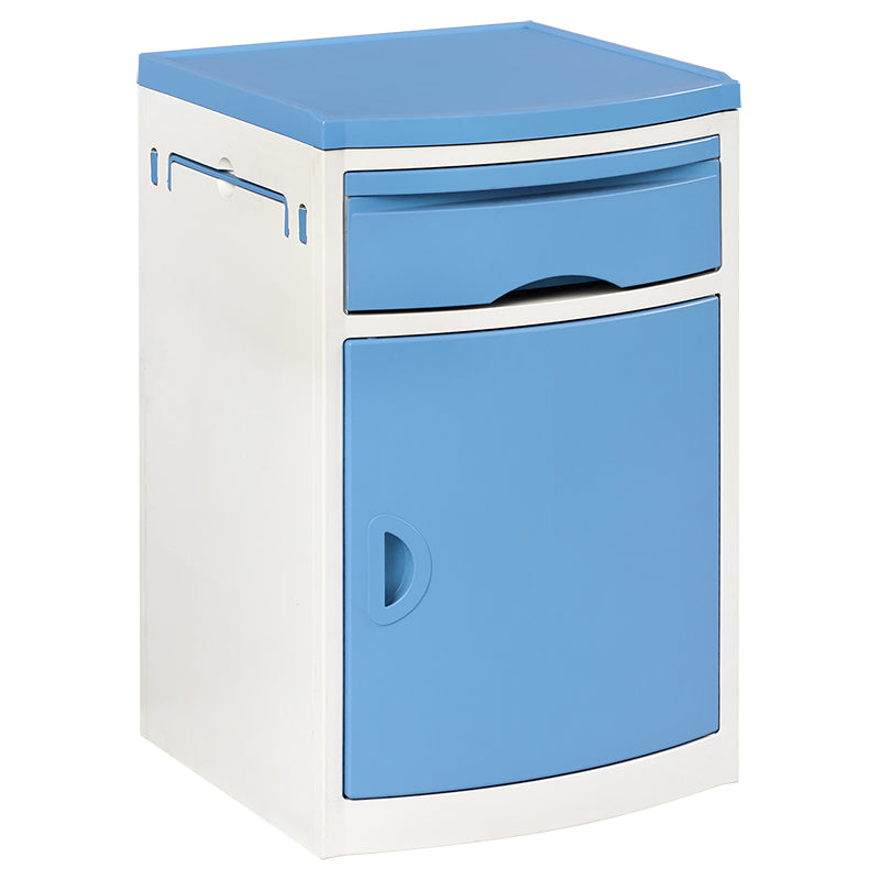 ABS Bedside Table with Drawer and Cabinet – Hospital & Home Use