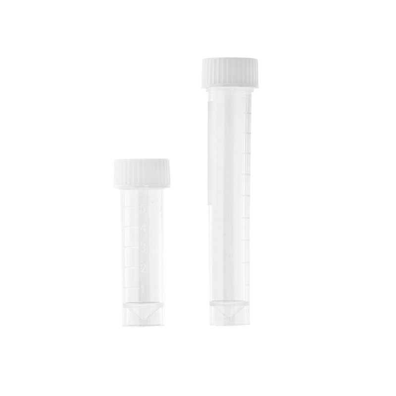 Self-Standing Transport Tube with Screwcap