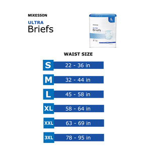 McKesson Ultra Heavy Absorbency Incontinence Briefs