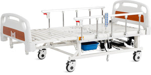 Fully Electric 6-Function Hospital Bed – VIP Long-Term Care with Mattress & IV Pole