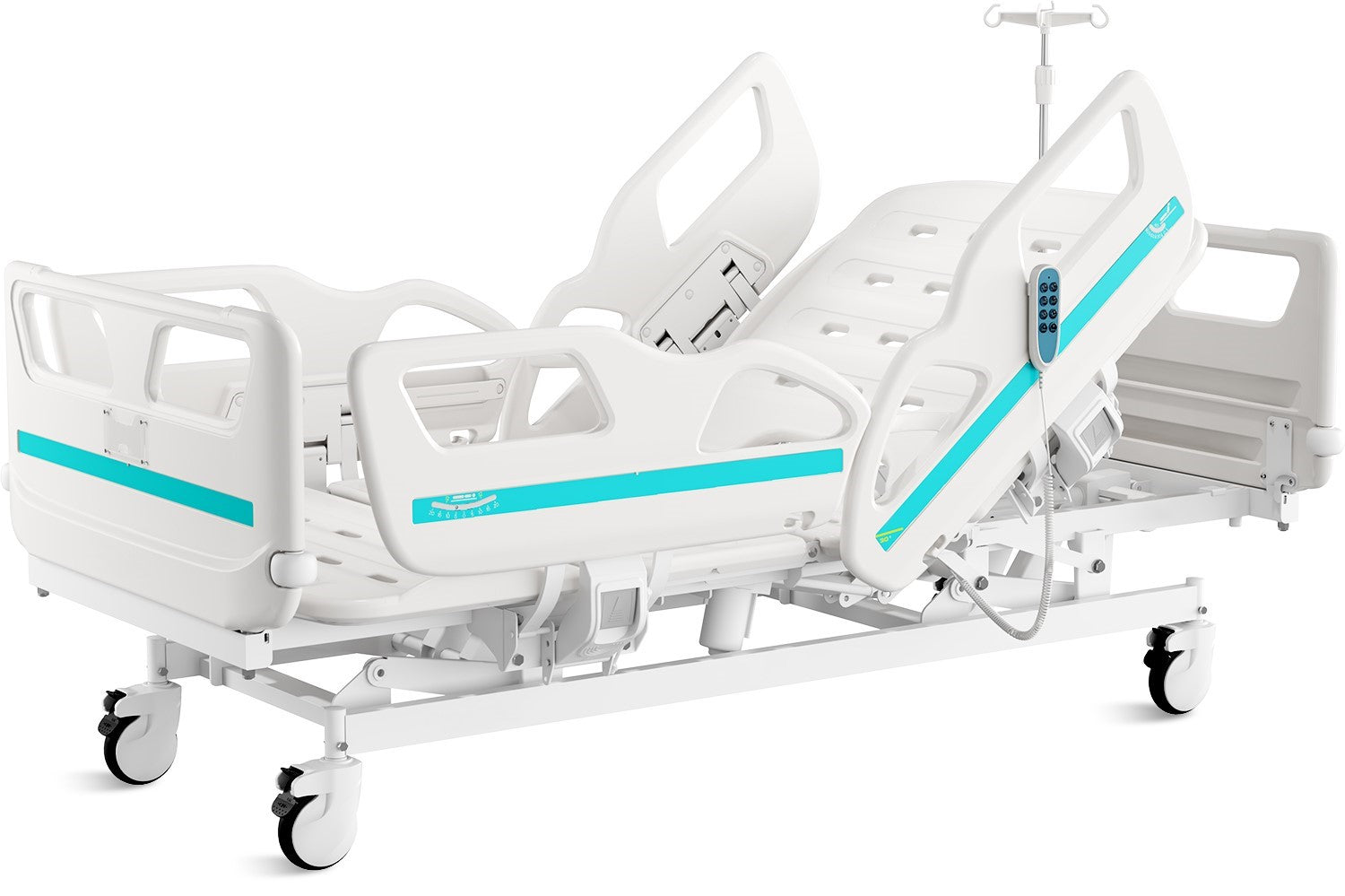 CD650 Electric ICU Hospital Bed – For Home & Clinical Use (Includes Mattress & IV Pole)