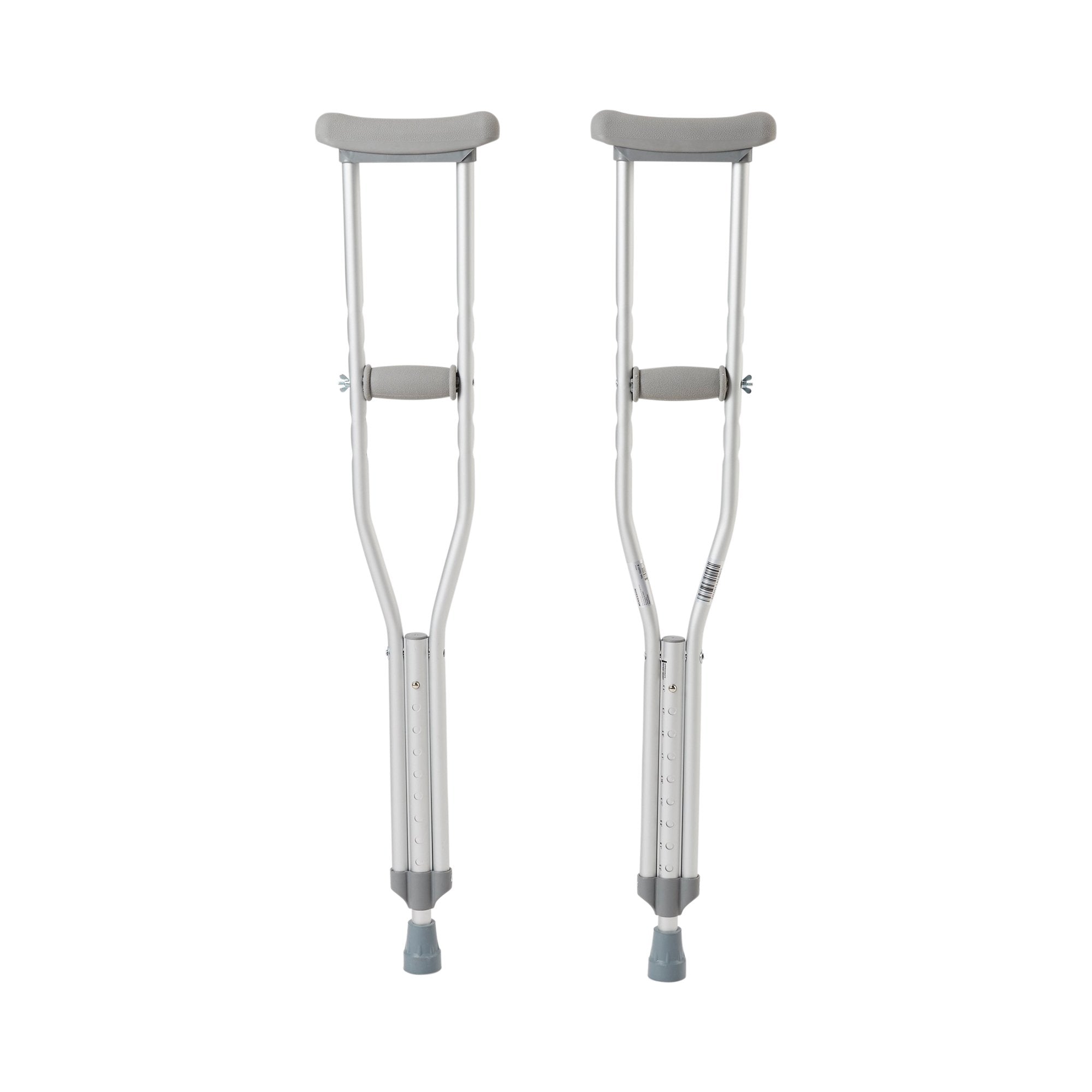 McKesson Youth Underarm Crutches for Children 4'6"–5'2" adjustable aluminum crutches
