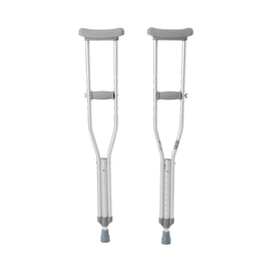 McKesson Youth Underarm Crutches for Children 4'6"–5'2" adjustable aluminum crutches