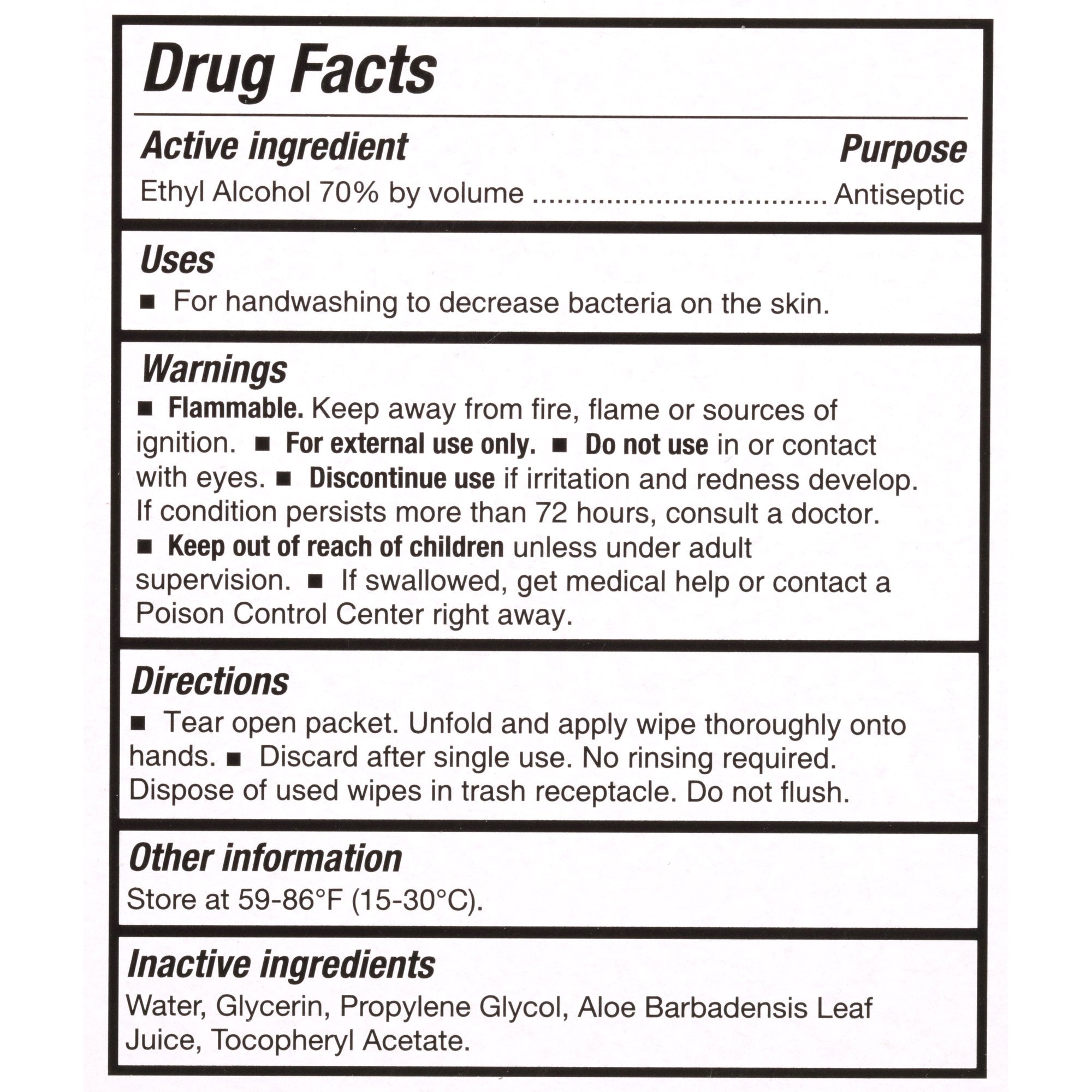 McKesson Hand Sanitizing Wipes 70% Ethyl Alcohol Individually Wrapped