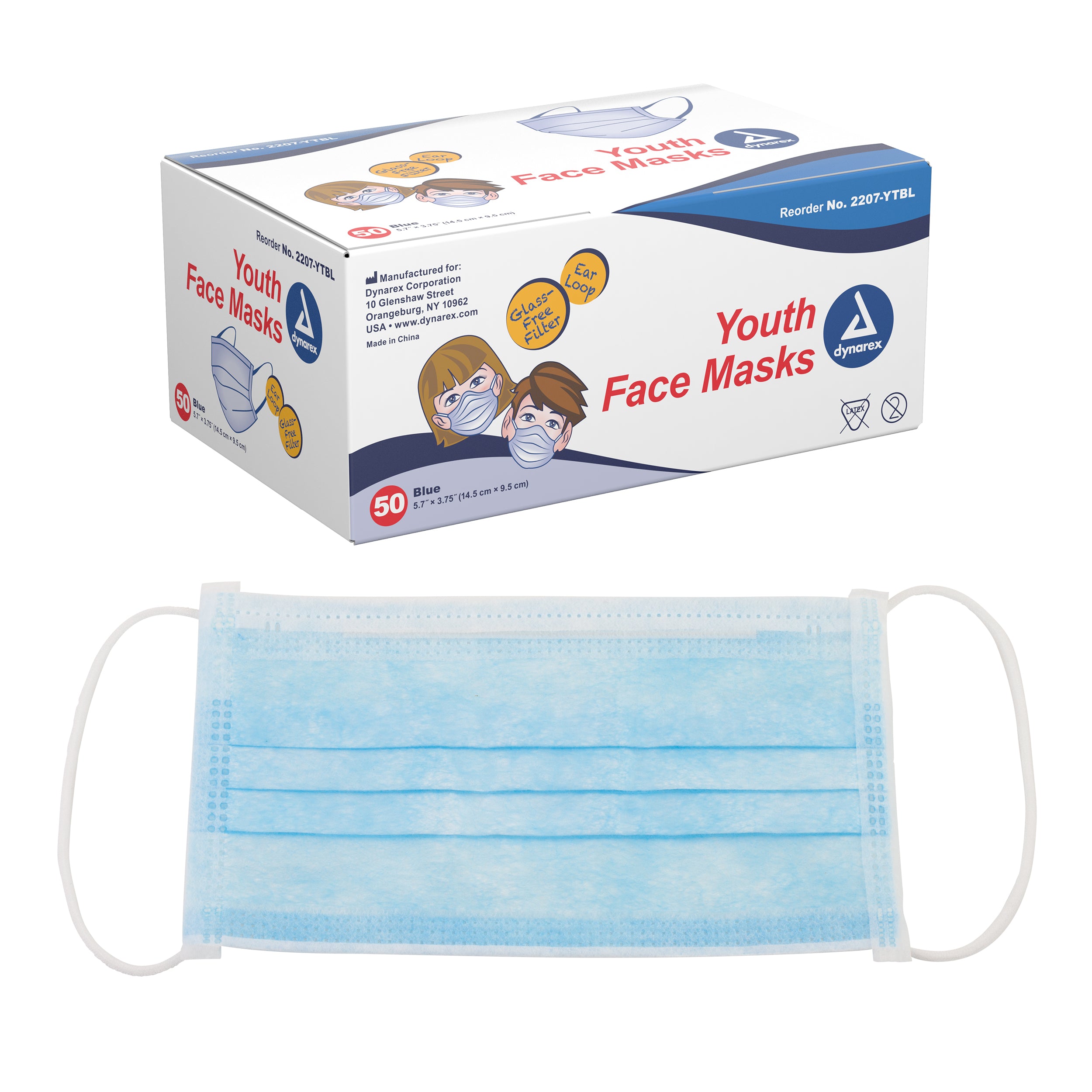 Youth Face Masks with Ear Loop