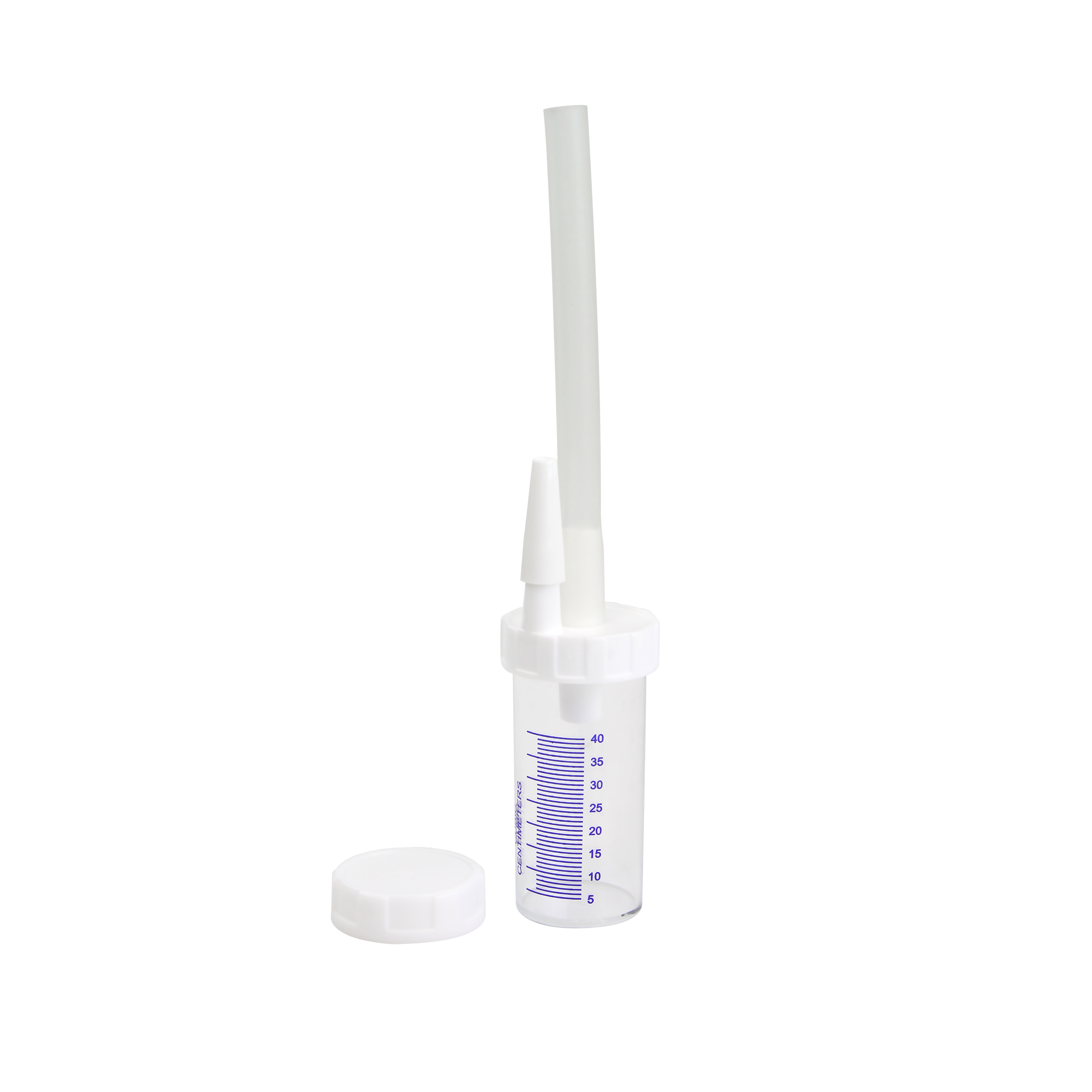 Mucus Specimen Trap - 40cc w/ Leak Proof Transport Cup