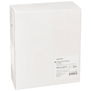 McKesson full body patient sling, solid polyester, 600 lb capacity, available in medium large XL
