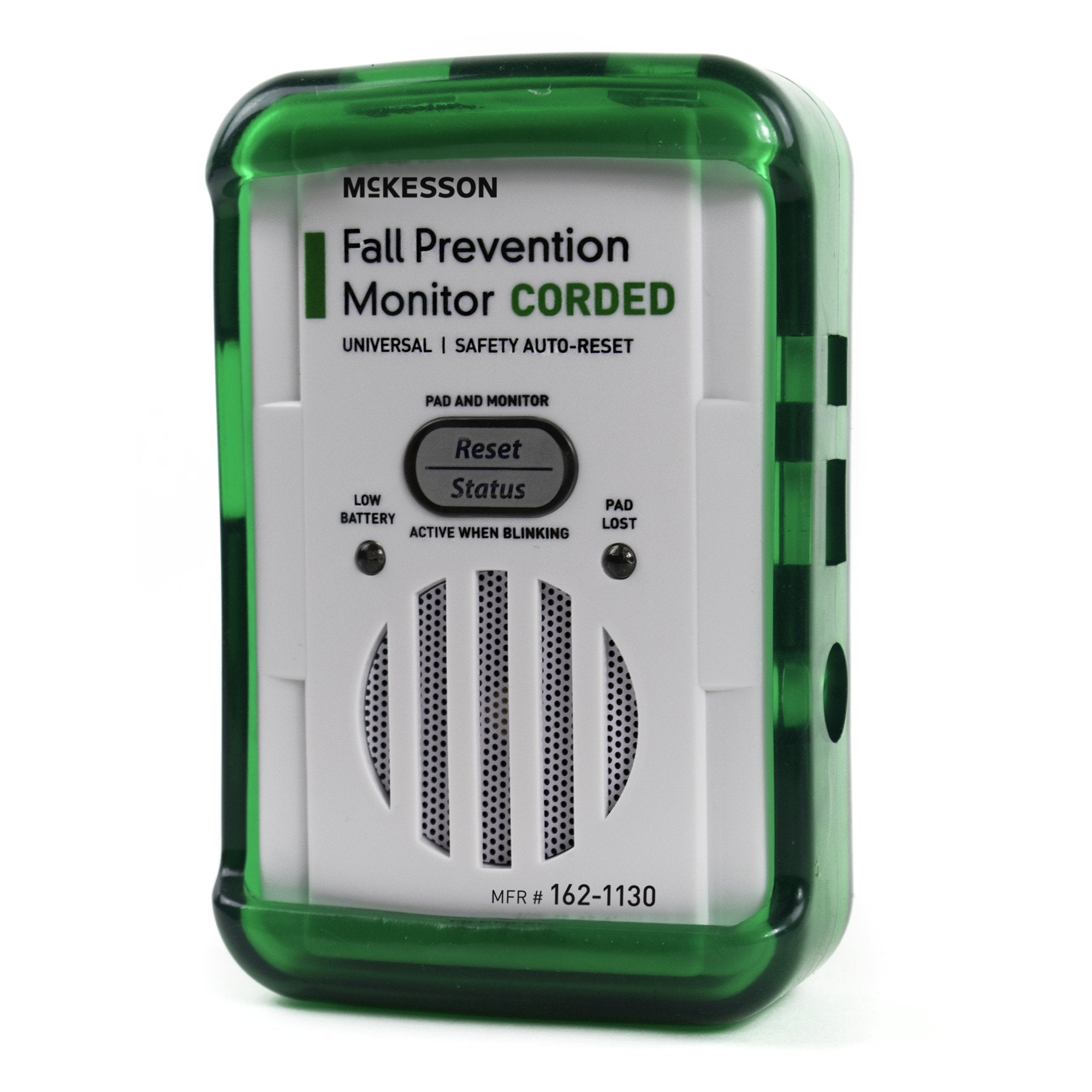 McKesson Fall Prevention Monitor — Corded, Universal, White/Green