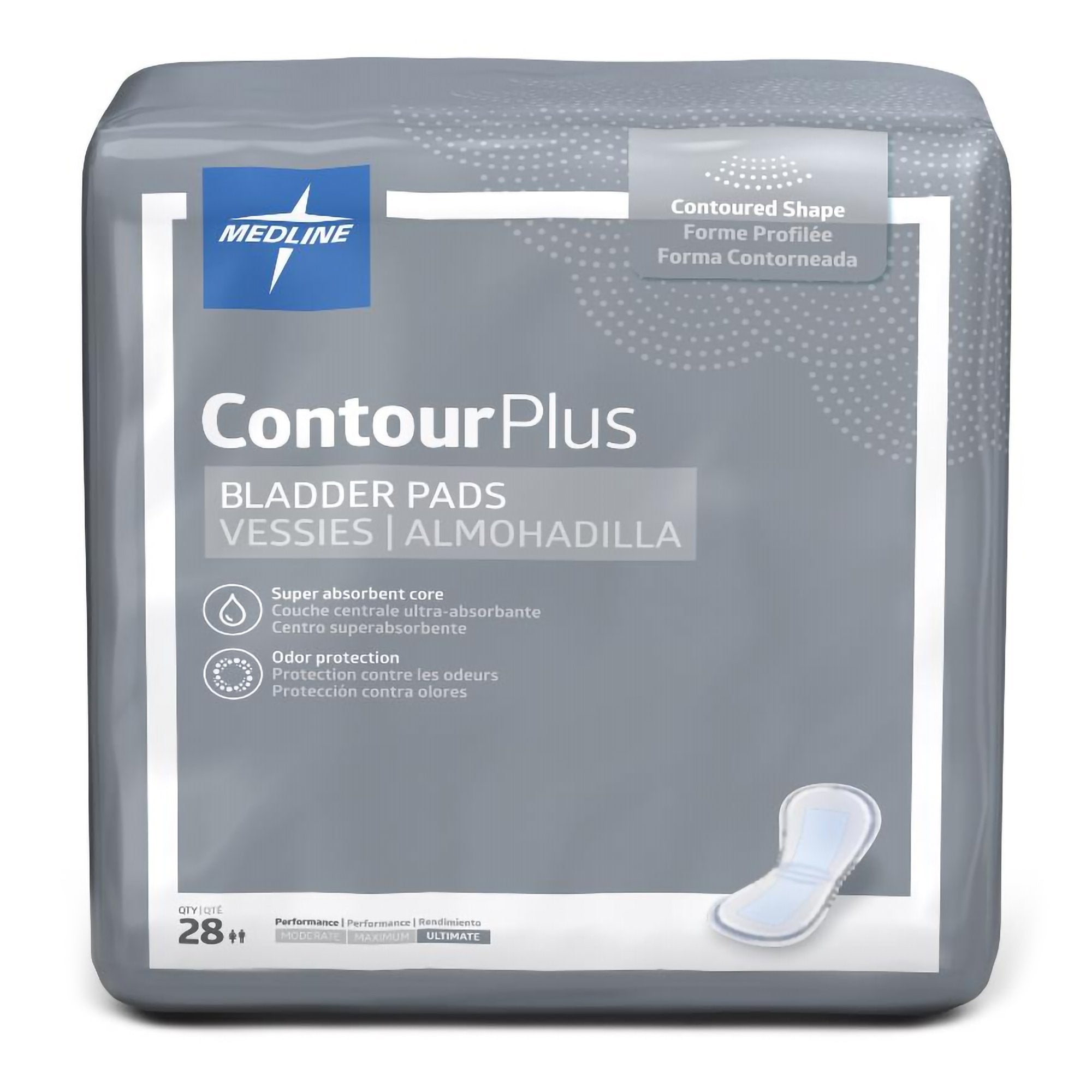 Contour Plus Ultimate Heavy Absorbency Incontinence Pads – 8 x 17 Inch