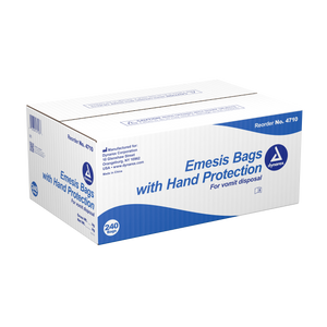 Emesis Bag w/ Hand Protection, White, 240/cs