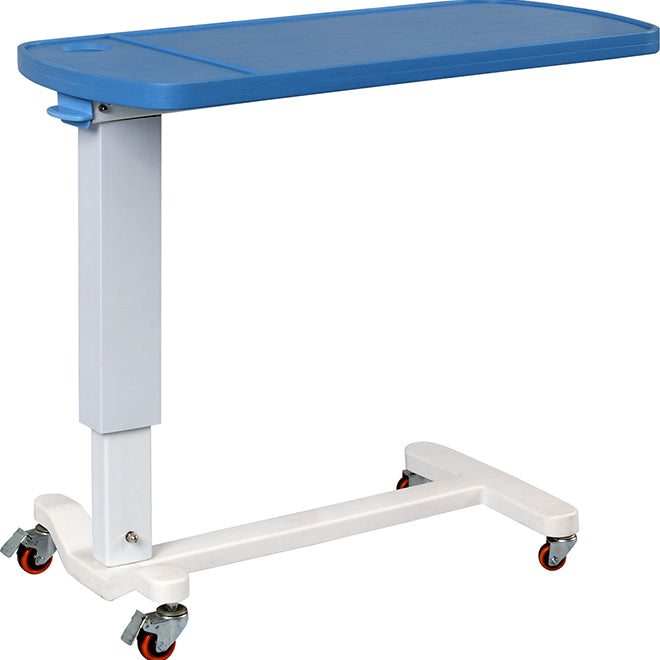 Adjustable Overbed Table – Height Adjustable with Rolling Base