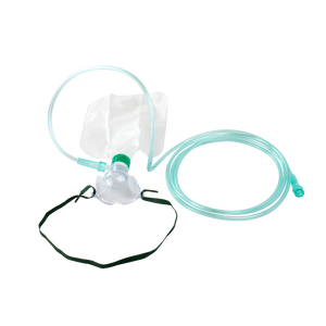 Non-Rebreather Elongated Mask w/ Safety Vent, 7ft. (2.1 m) Tubing with Standard Connector