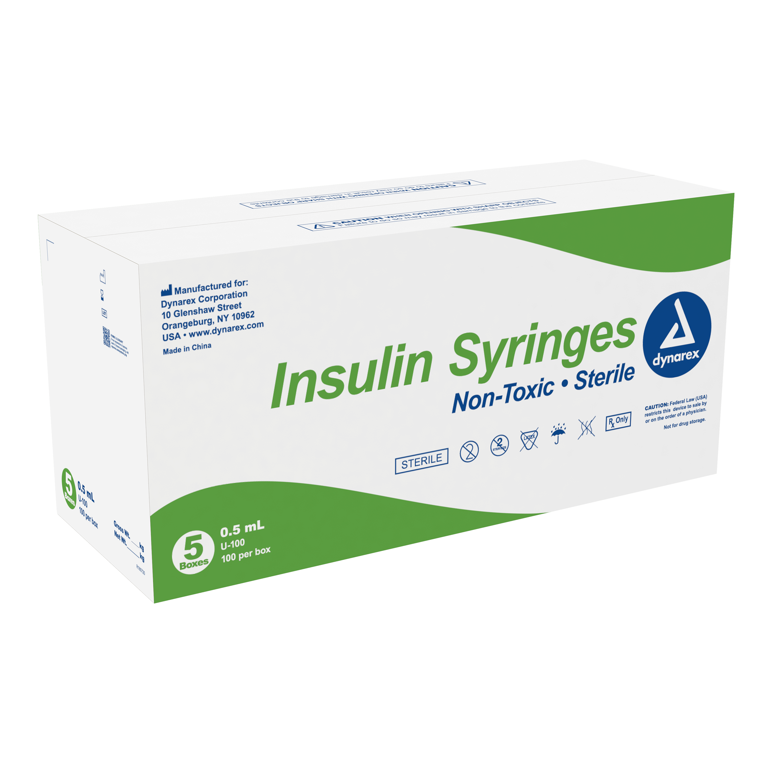 Insulin Syringe - Non-Toxic - Individual Wrapped
