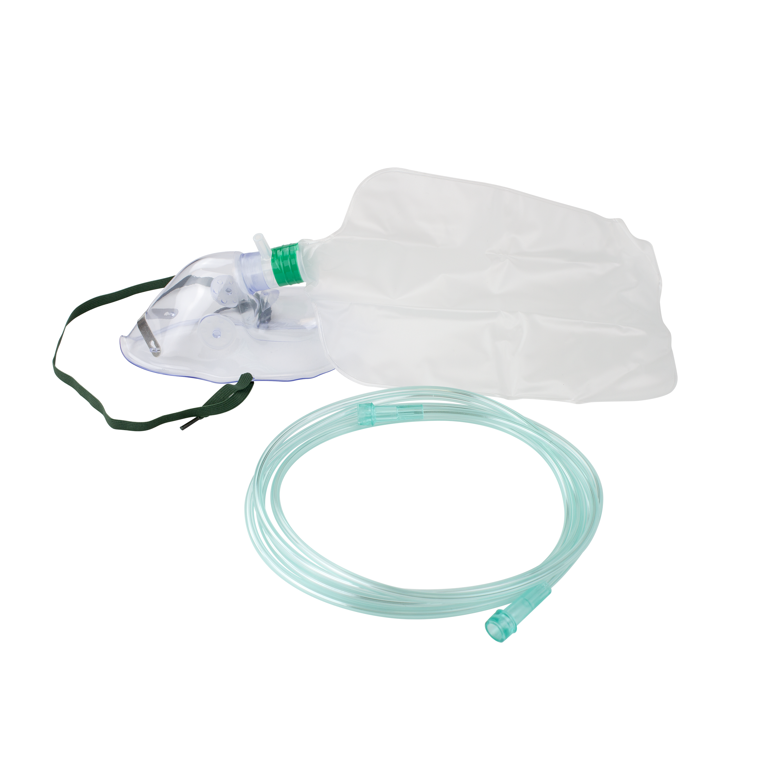 Non-Rebreather Elongated Mask w/ Safety Vent, 7ft. (2.1 m) Tubing with Standard Connector