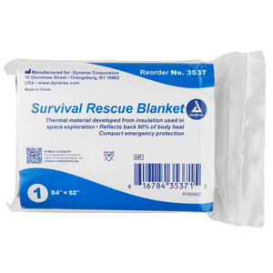 Emergency Survival Rescue Blanket, 84" x 52"