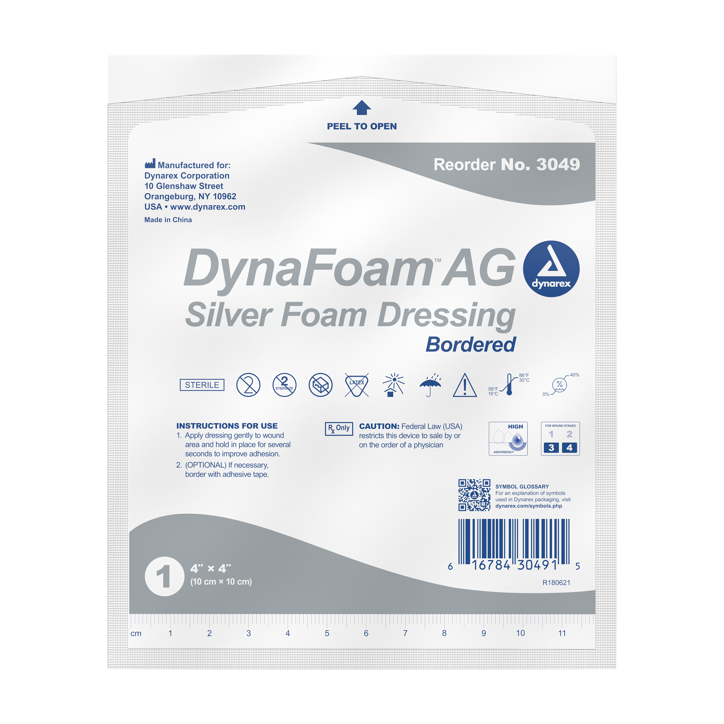 DynaFoam AG - Bordered Silver Foam