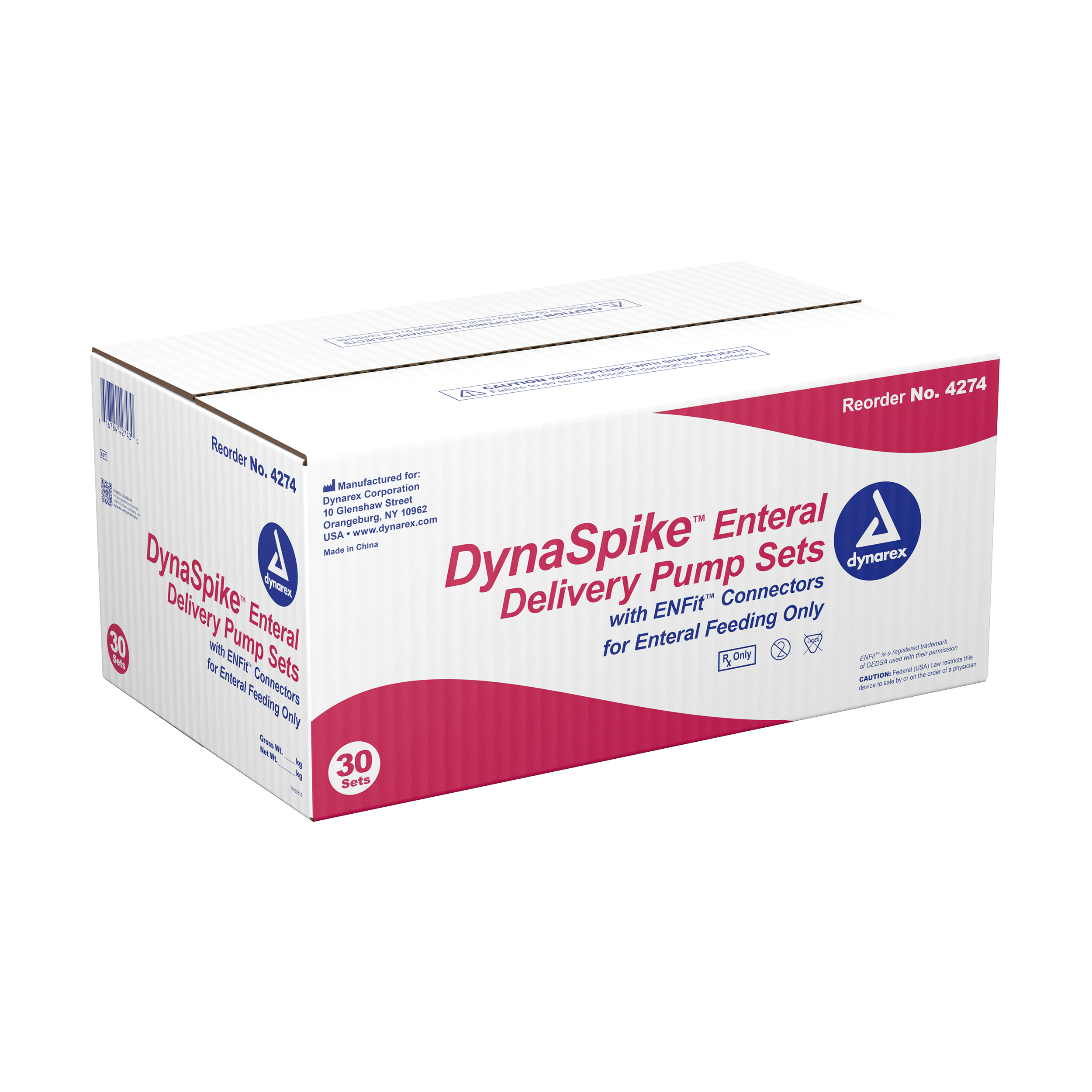 DynaSpike Enteral Delivery Pump Set - w/ ENFit connector