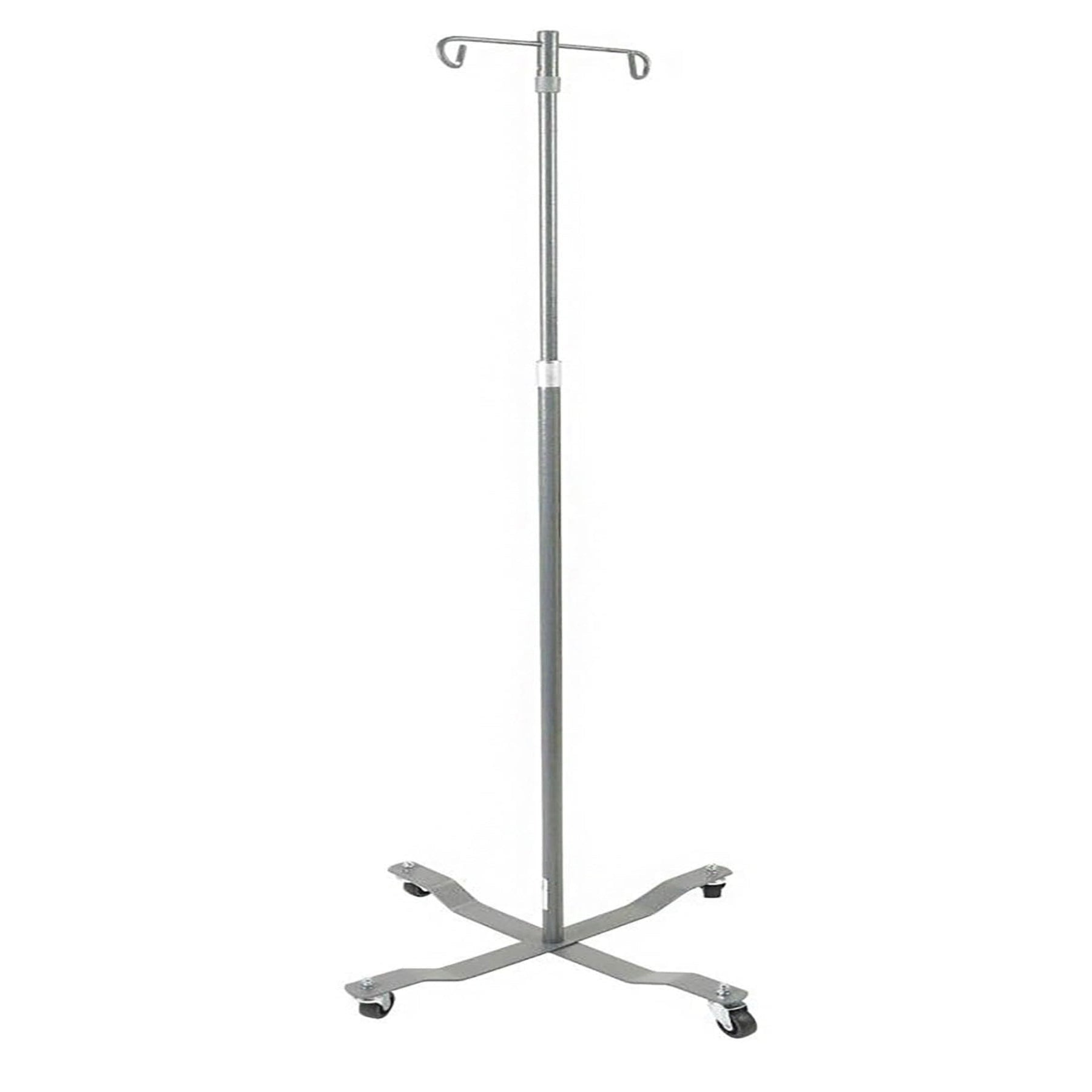 Drive IV pole with 2 removable hooks and weighted 4-leg base