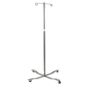 Drive IV pole with 2 removable hooks and weighted 4-leg base