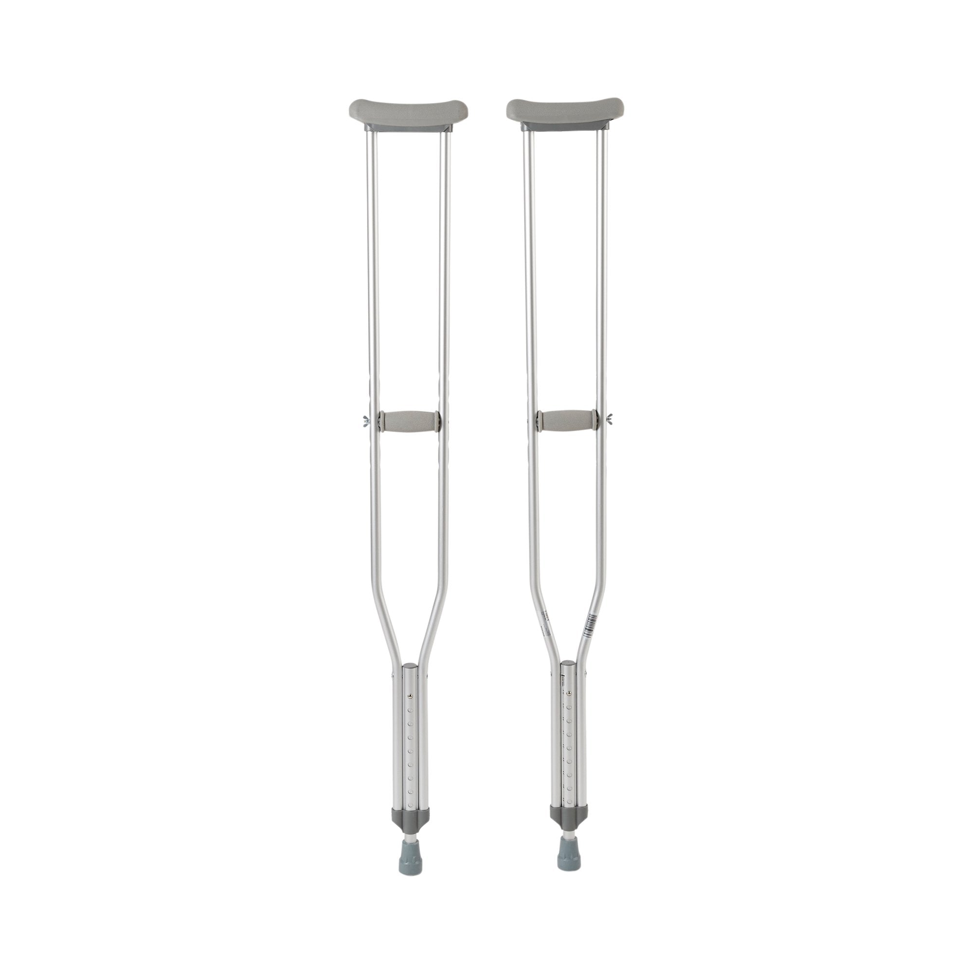 McKesson Tall Adult Underarm Crutches 5'10"–6'6" aluminum adjustable crutches
