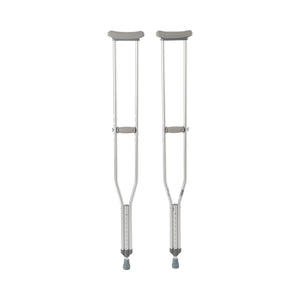 McKesson Tall Adult Underarm Crutches 5'10"–6'6" aluminum adjustable crutches