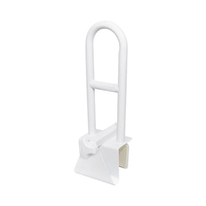 McKesson clamp-on white steel bathtub grab bar 14.5 inch for bathroom safety